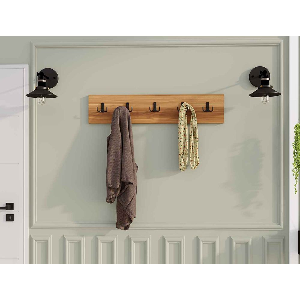 Wall hook Beşli -  colour:  Walnut  slika 1