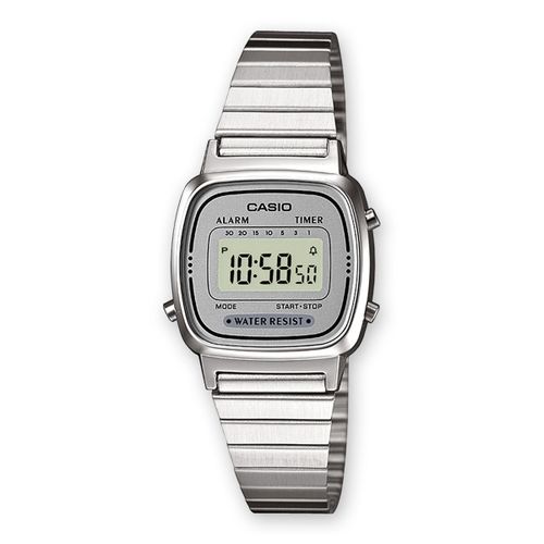 Uniseks sat Casio LA670WEA-7EF - Siva Srebrna (Ø 25 mm) slika 1