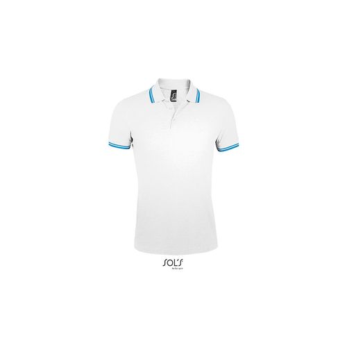 PASADENA MEN muška polo majica sa kratkim rukavima - Bela/aqua, 3XL  slika 7