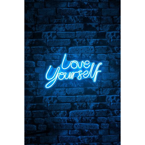 Wallity Dekorativna plastična led rasvjeta Love Yourself - plavo slika 3