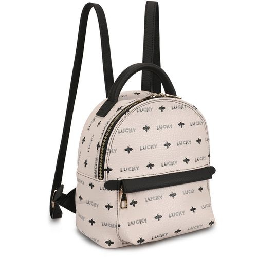 Lucky Bees Ženski ruksak ELLIE krem crno, 338 - Cream, Black slika 2