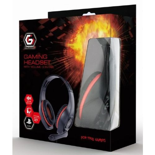 GHS-05-R Gembird Stereo gejmerske slusalice sa mikrofonom+volume kontrolom 3.5mm RED slika 3