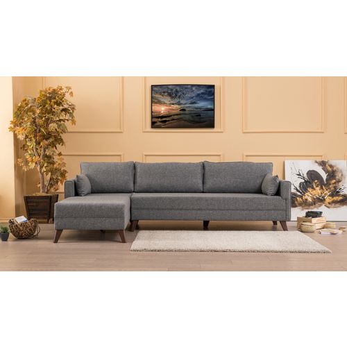 Atelier Del Sofa Kutna garnitura, Sivo, Bella Corner Sofa Left 1 slika 1