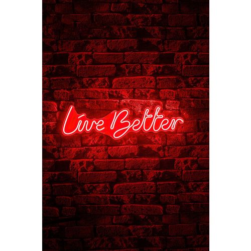 Wallity Zidna LED dekoracija, Live Better - Red slika 4