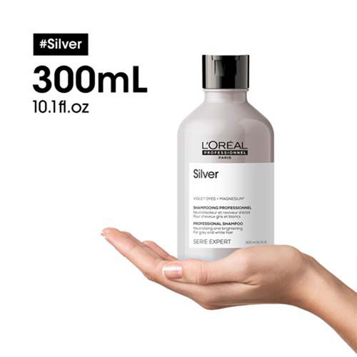 Loreal Professionnel Paris Silver Neutrališući šampon za sivu i sedu kosu 300ml slika 5