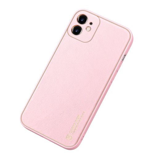 Dux Ducis Yolo elegantno kućište izrađeno od meke TPU i PU kože za iPhone 12 pink boje slika 4