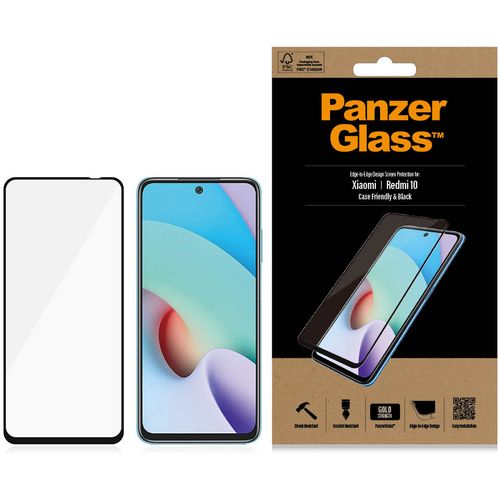 Panzerglass zaštitno staklo za Xiaomi Redmi 10 case friendly black slika 1