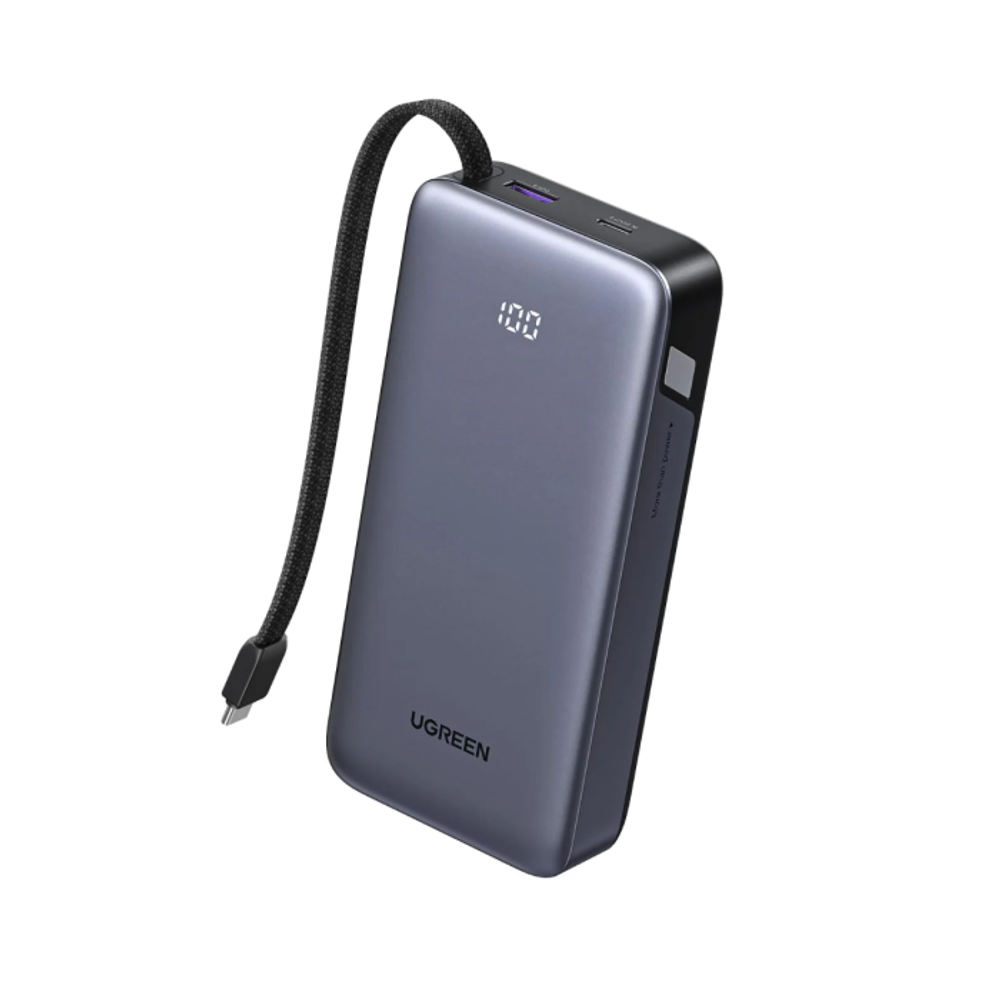 Ugreen 45W 20000mAh prijenosna baterija s ugrađenim kabelom slika 1