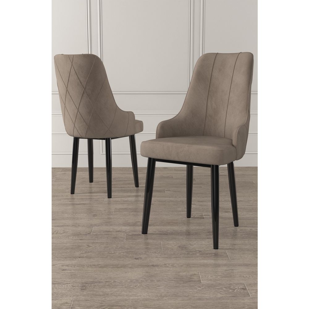 Trex - Set stolica Cappuccino i Crna (4 komada) slika 1