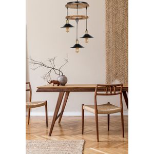 David 3 Lü Yanık Tepsili Metal Başlıklı Sarkıt Brown
Black Chandelier