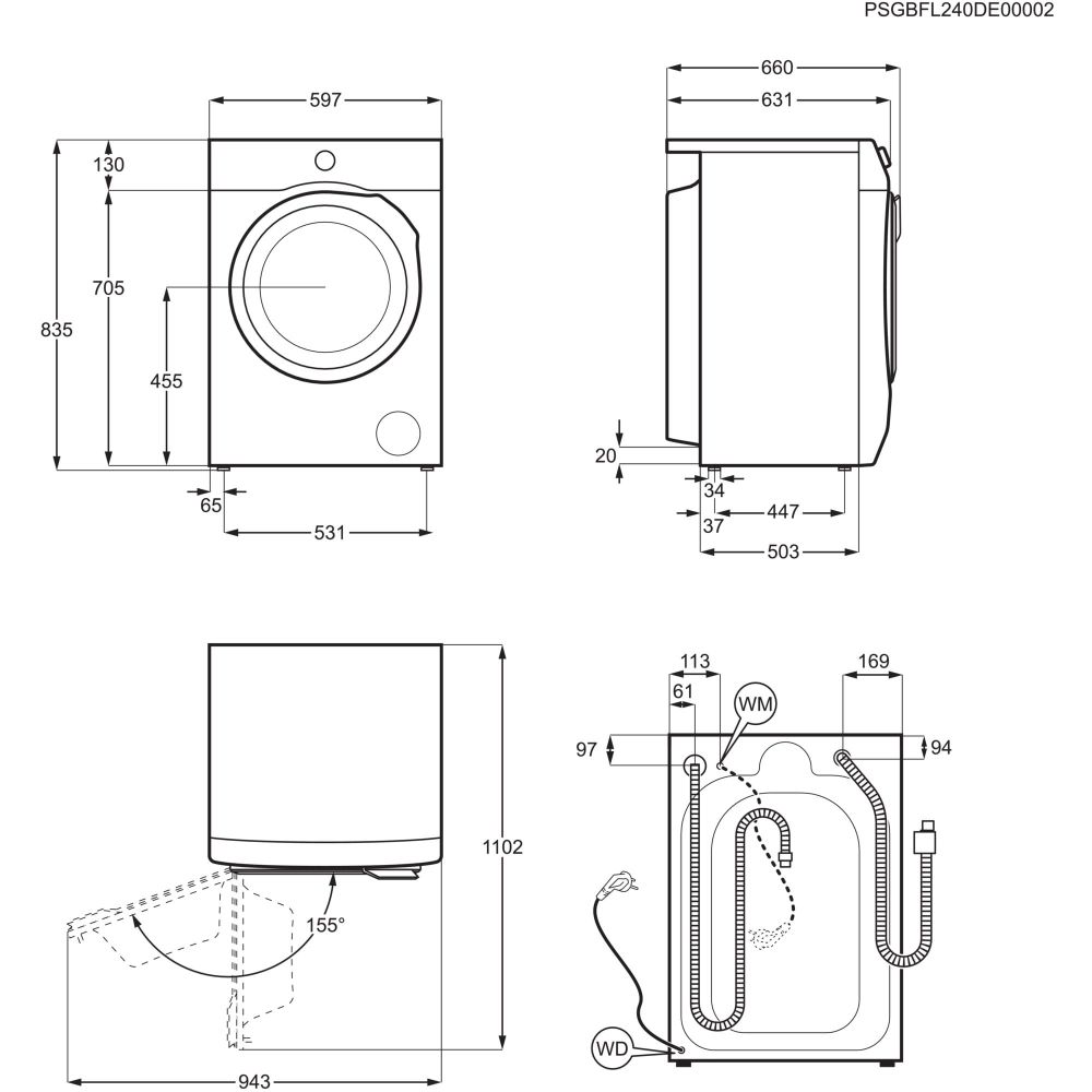 Electrolux Veš mašina + sušilica EW8W7607QE, 11 / 7 kg slika 5
