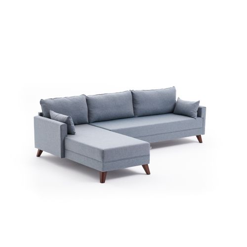 Atelier Del Sofa Kutna garnitura, Plava, Bella Soft Köşe Koltuk Left - Blue slika 8