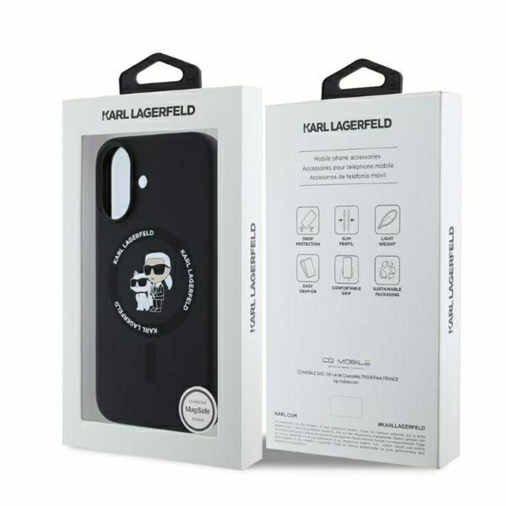 TPU Karl Lagerfeld maska za iPhone 16 KLHMP16SSCMKCRHK slika 2