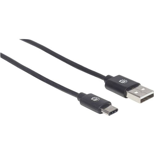 Manhattan USB kabel USB 2.0 USB-A utikač, USB-C® utikač 0.50 m crna  354912 slika 2