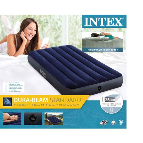 Intex 64757 krevet na napuhavanje Twin Dura- Beam Classic Downy  99 x 191 x 25 cm slika 4