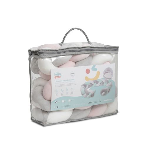 InterBaby Ogradica pletenica 150 cm - roza slika 5