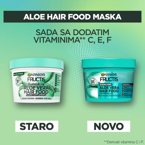 Garnier Fructis Hair Food Aloe maska za kosu 390ml slika 8