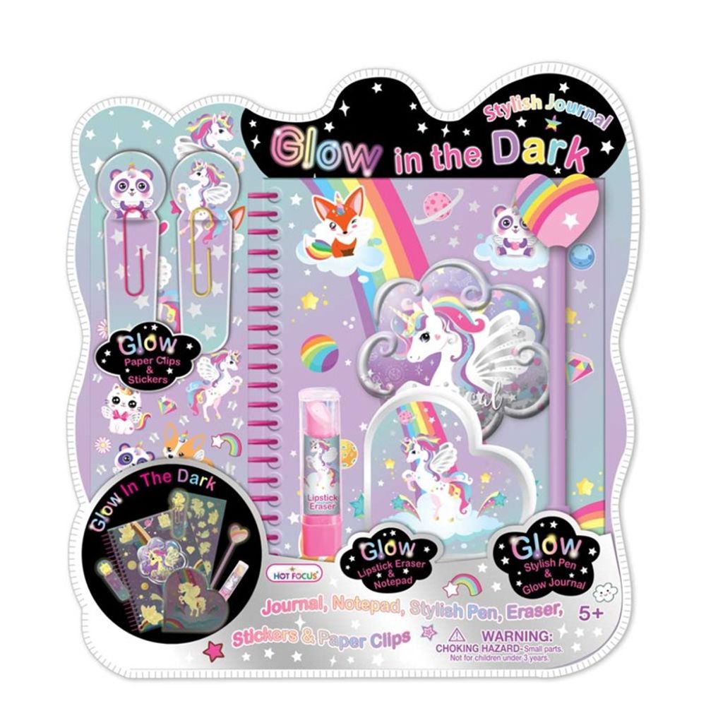 HOT FOCUS Dnevnik set Glow in the Dark slika 1