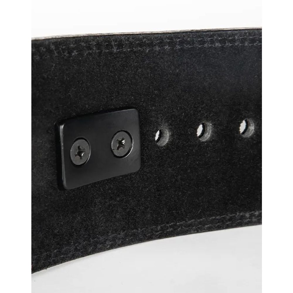 Gorilla Wear Premium kožni pojas sa kopčom/polugom 10cm, Crni slika 5