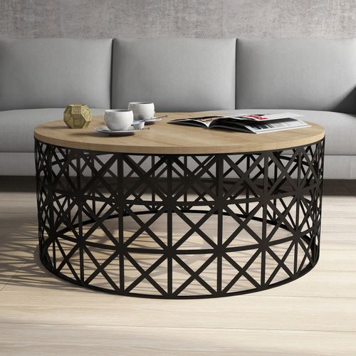 Selin Metal Ferforje - Oak Oak
Black Coffee Table slika 2