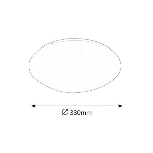 Rabalux Lucas plafonjera sa ugrađenim LED 24W D38 bela IP44 slika 3