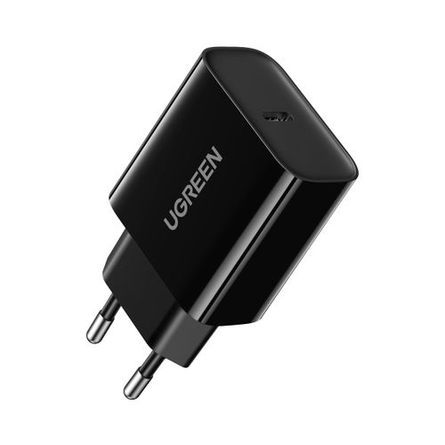 Kućni punjač UGREEN, 20W, USB-C PD, QC 4.0, crni slika 1