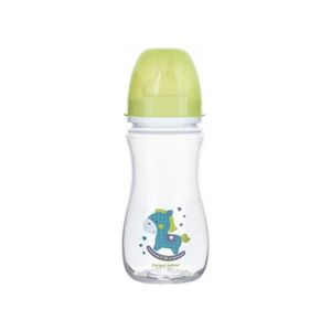 Canpol baby Flašica široki vrat, antikolik - Easy start-  300 ml - toys horse - zelena