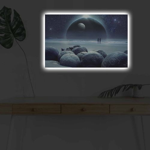 Wallity Ukrasna slika na platnu s LED osvjetljenjem NASA-022 slika 3