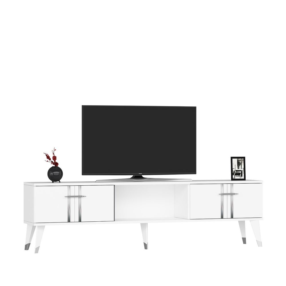Asel - Bijeli, Srebrni TV Stalak slika 4