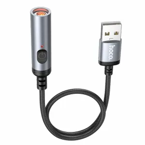 HOCO adapter za upaljač na USB A konektor UA30 30 cm - crni