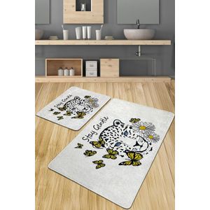 Stay Gentle Djt Multicolor Bathmat Set (2 Pieces)