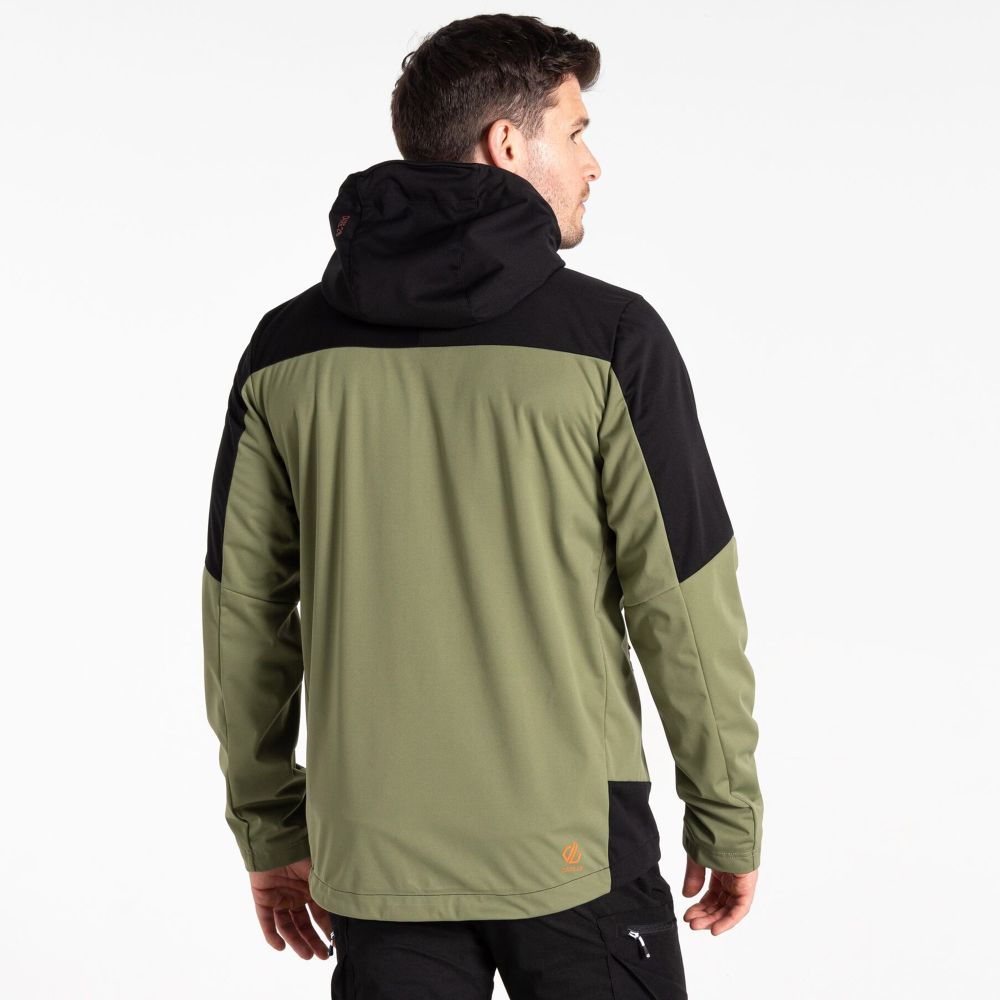 Dare2B Muška jakna Mountaineer Softshell, Olivine Green/Black slika 5