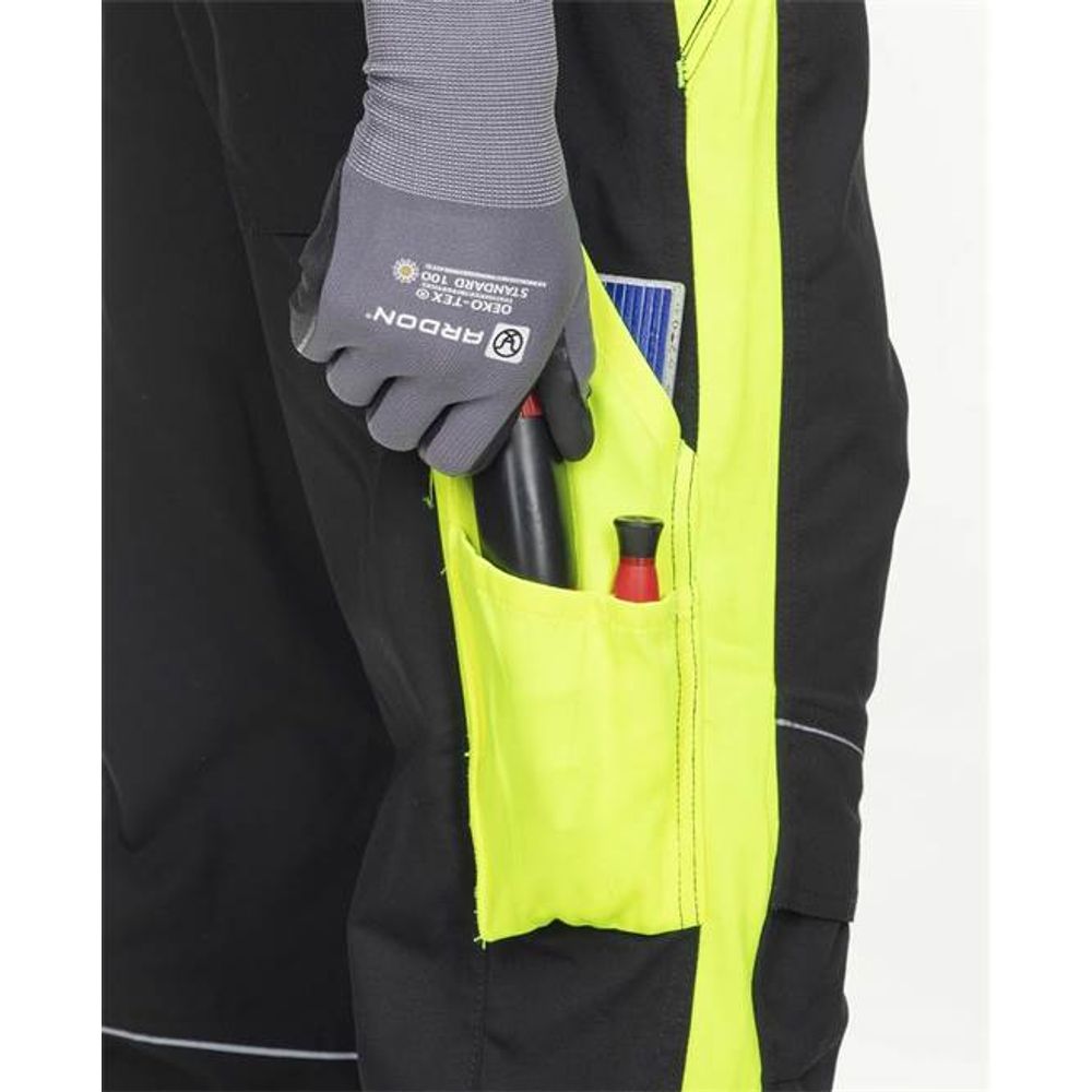 Ardon radne hlače klasične Neon H6401/54 (crno-žute) slika 7