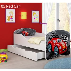 Dječji krevet ACMA s motivom + ladica 140x70 cm - 05 Red Car