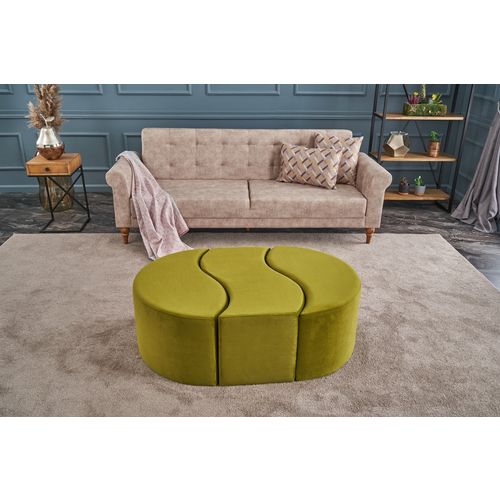 Atelier Del Sofa Tabure, zelena, Alya Puf - Green slika 1