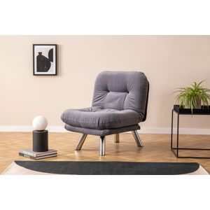 Atelier Del Sofa Fotelja na razvlačenje, Sivo, Misa Small Solo - Grey