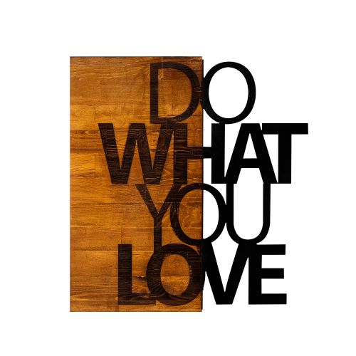 Wallity Ukrasni drveni zidni dodatak, Do What You Love slika 1