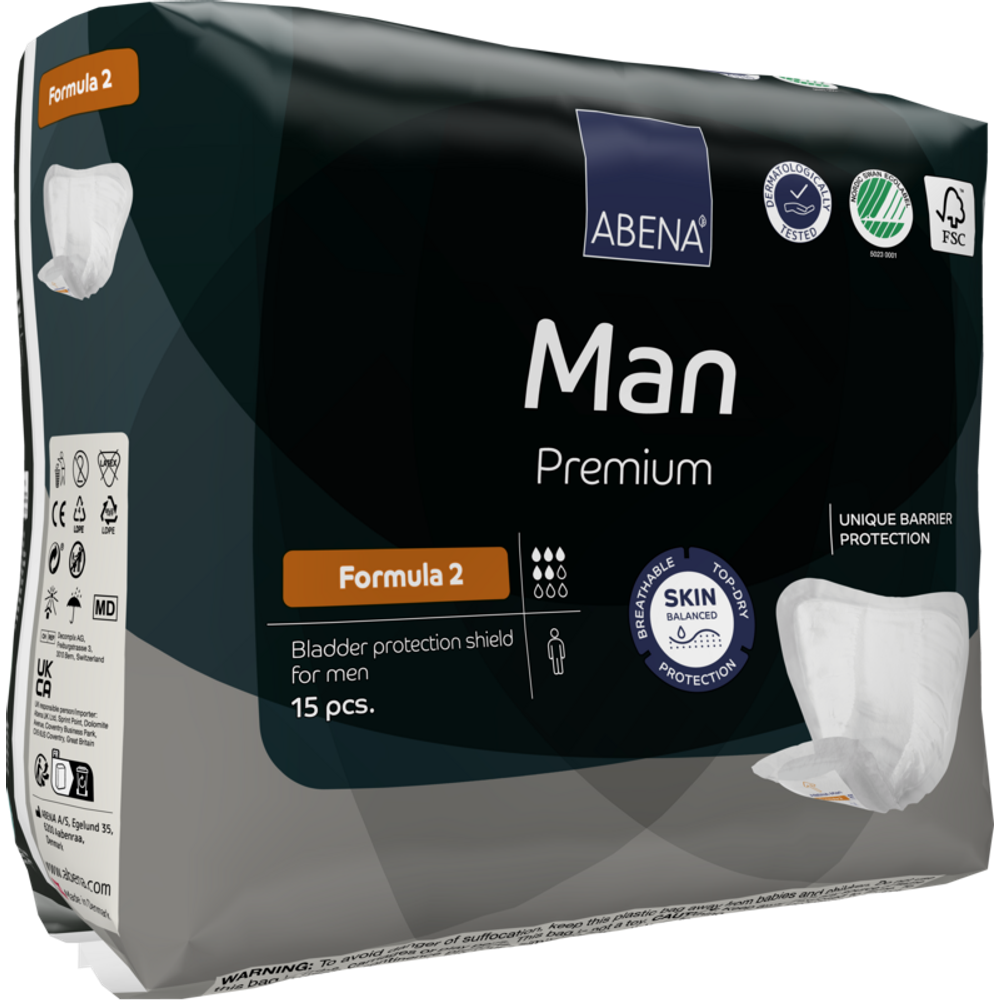 Abena Man Premium ulošci za muškarce Formula 2 15kom 23x29cm slika 5