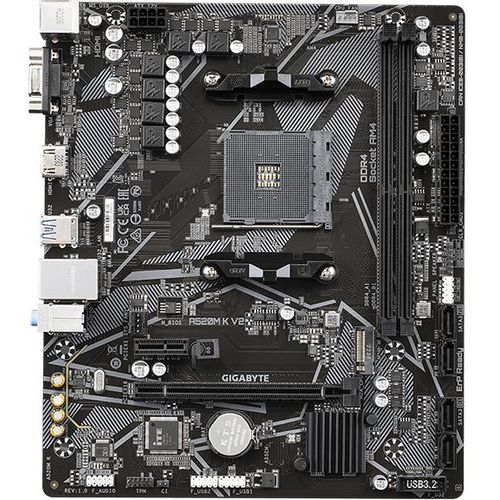 Gigabyte A520M K V2 AM4 A520 Chipset, 2x DDR4, PCIe Gen3 x4 M.2 with PCIe NVMe & SATA mode support​ slika 2