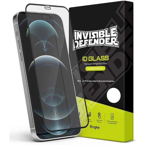 Ringke Invisible Defender ID kaljeno staklo s okvirom za iPhone 12 Pro Max slika 2