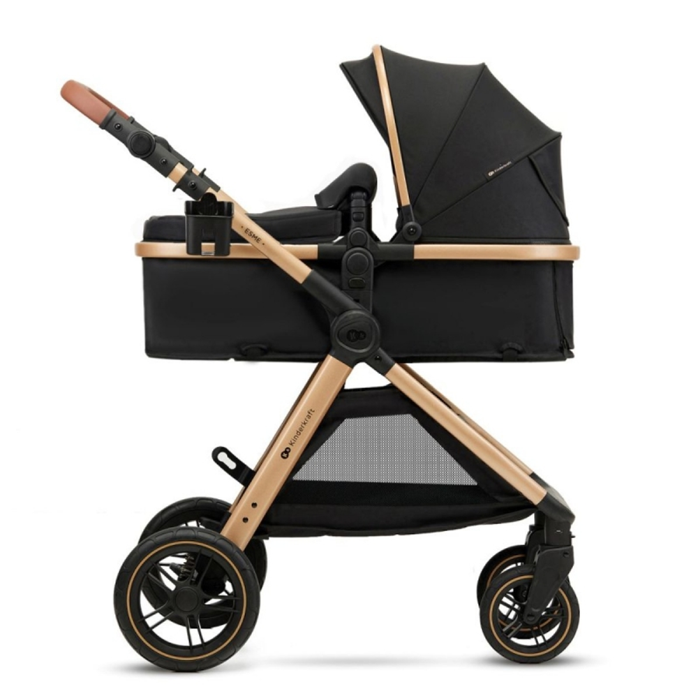 Kinderkraft Kolica za bebe Esme Set 3u1, Pure Black slika 2