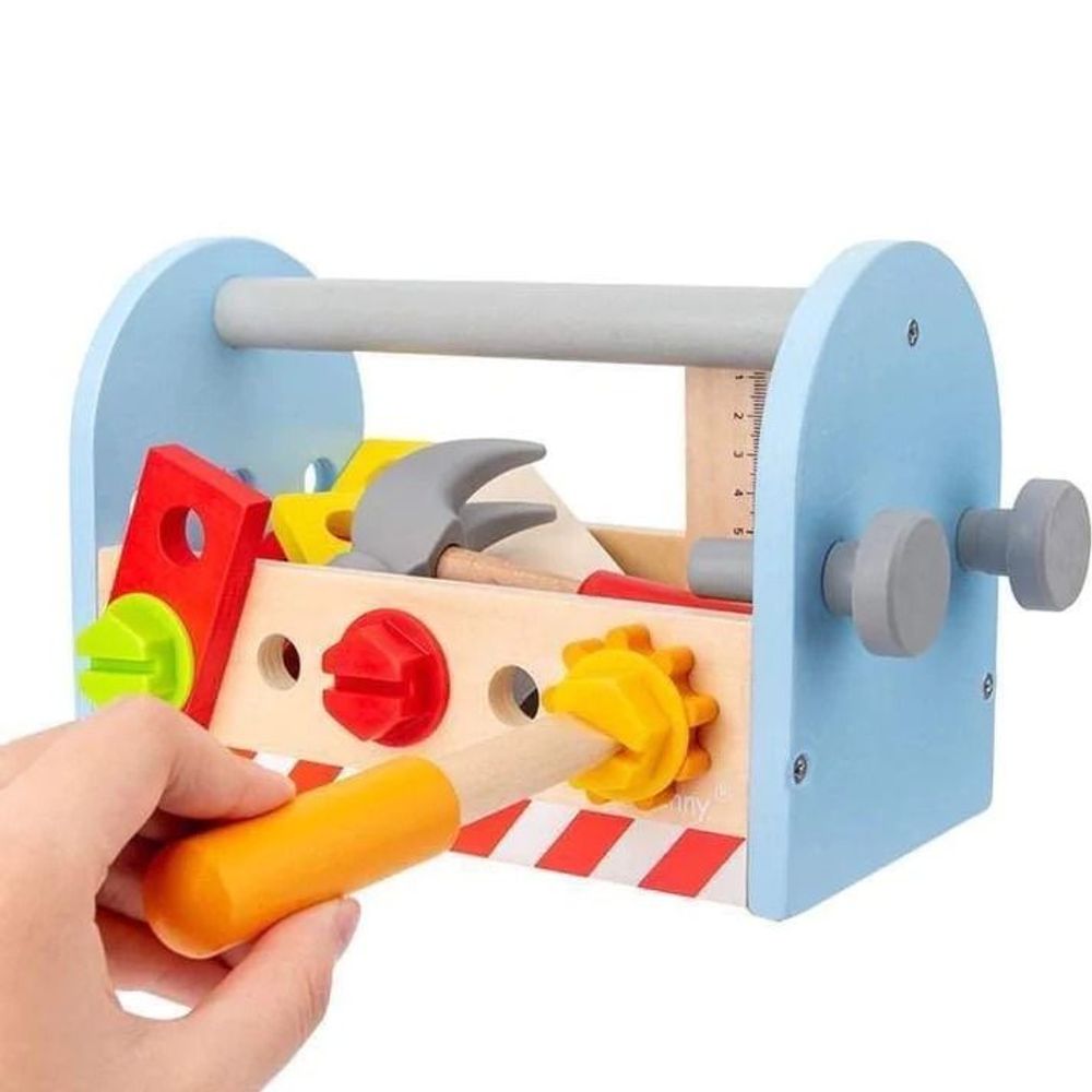 Kinder Home Dječiji drveni alat Toolbox slika 7