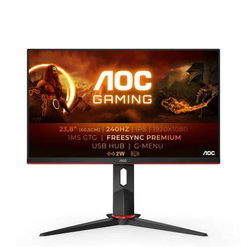 Monitor AOC 24" 24G2ZU, FHD, IPS, 1ms, 240Hz, DP, HDMI slika 1