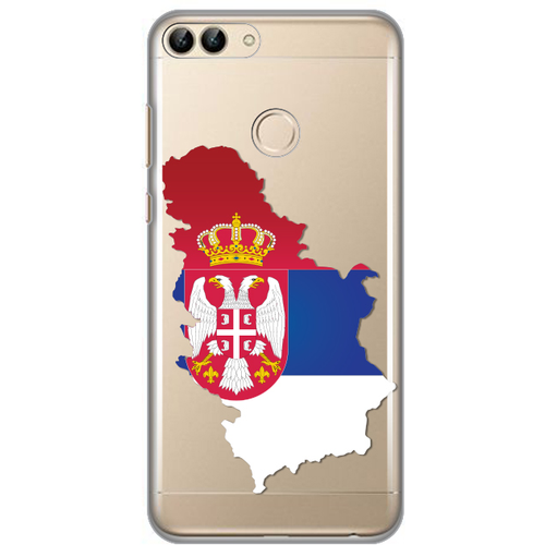 Torbica Silikonska print skin za Huawei P smart/Enjoy 7S Serbia Map slika 1