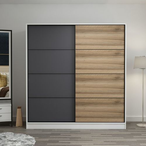 Kale - 7152 White
Anthracite Wardrobe slika 1