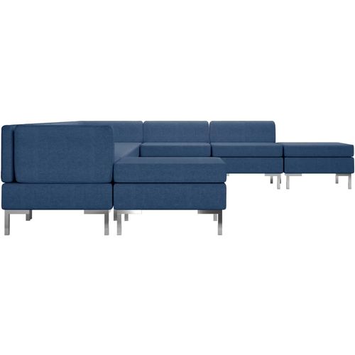 9-dijelni set sofa od tkanine plavi slika 12