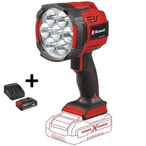 Einhell Akumulatorski i hibridni reflektor TE-CL 18/2500 LiAC-solo + Baterija 2.5 Ah i punjač