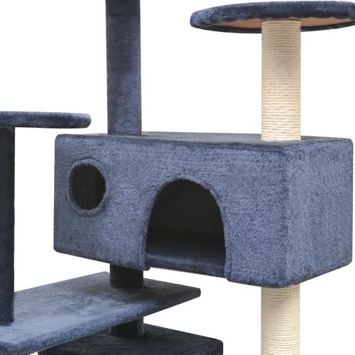 Penjalica Grebalica za Mačke sa Stupovima od Sisala 125 cm Tamno Plava slika 23