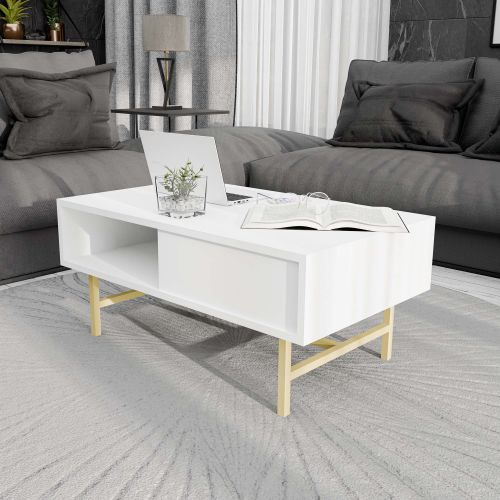 Style 4222 White Coffee Table slika 1