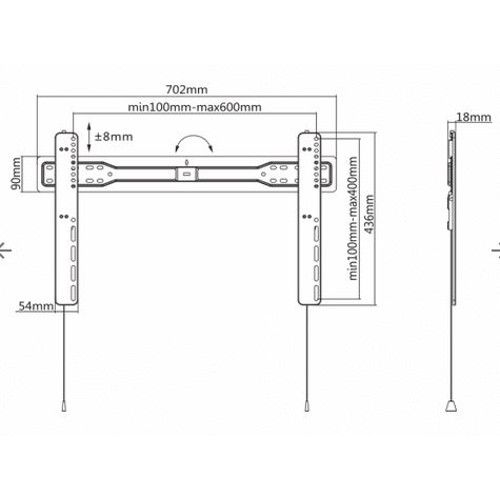 SBOX nosač PLB-5948T, 37 - 70", do 34kg, 600x400 LB-5746F slika 1